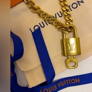 Louis Vuitton padlock choker